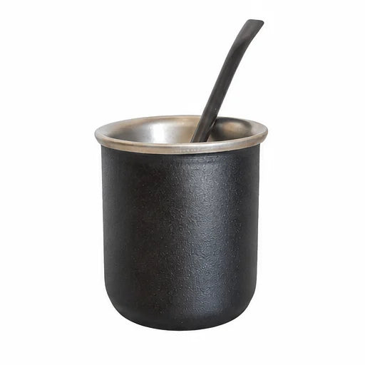 Mate térmico real de Materia Bazar, color negro